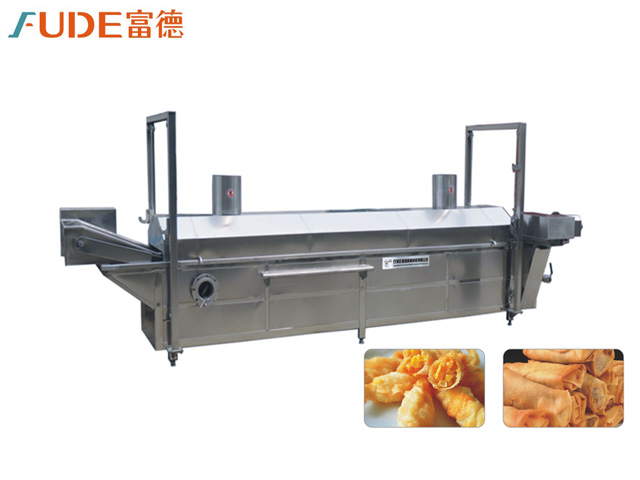 春卷全自動連續(xù)油炸機(jī)生產(chǎn)線